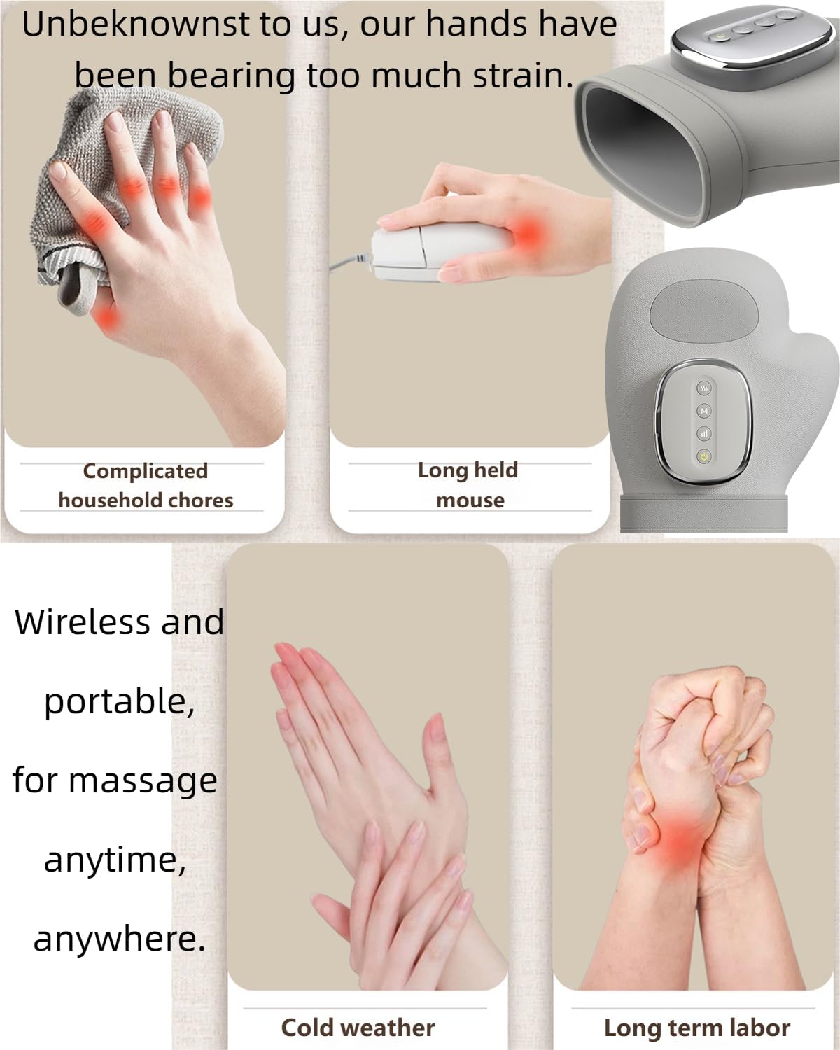 MomHug™3-in-1 Hand Massager - Natural Hand Pain Relief
